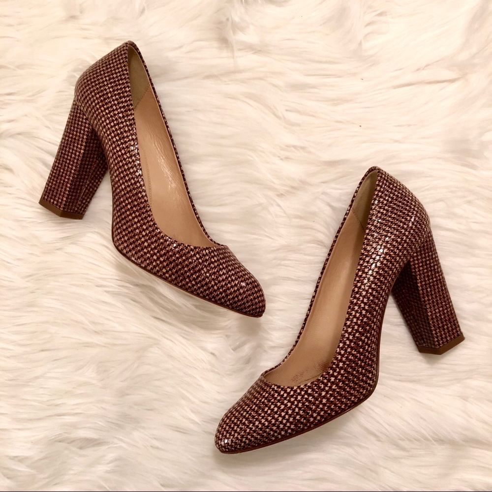 J. C R E W : “Stella” Printed Pumps